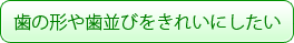 歯の形や歯並びをきれいにしたい